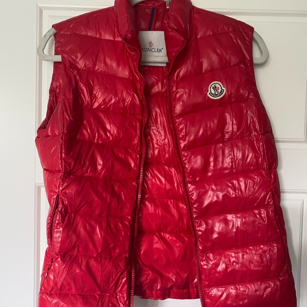 AUTHENTIC MONCLER RED VEST